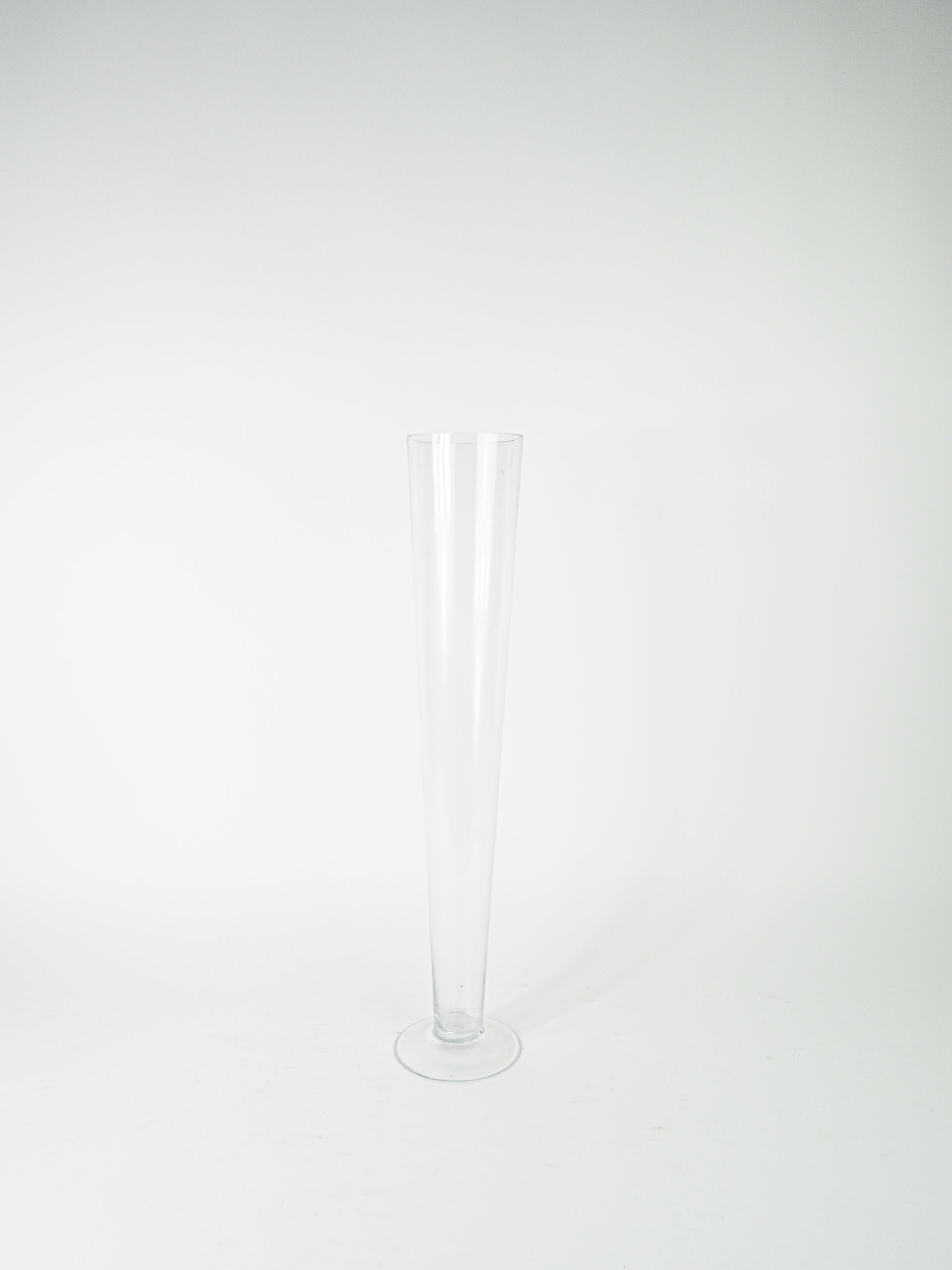 GLASS TRUMPET VASE 24"