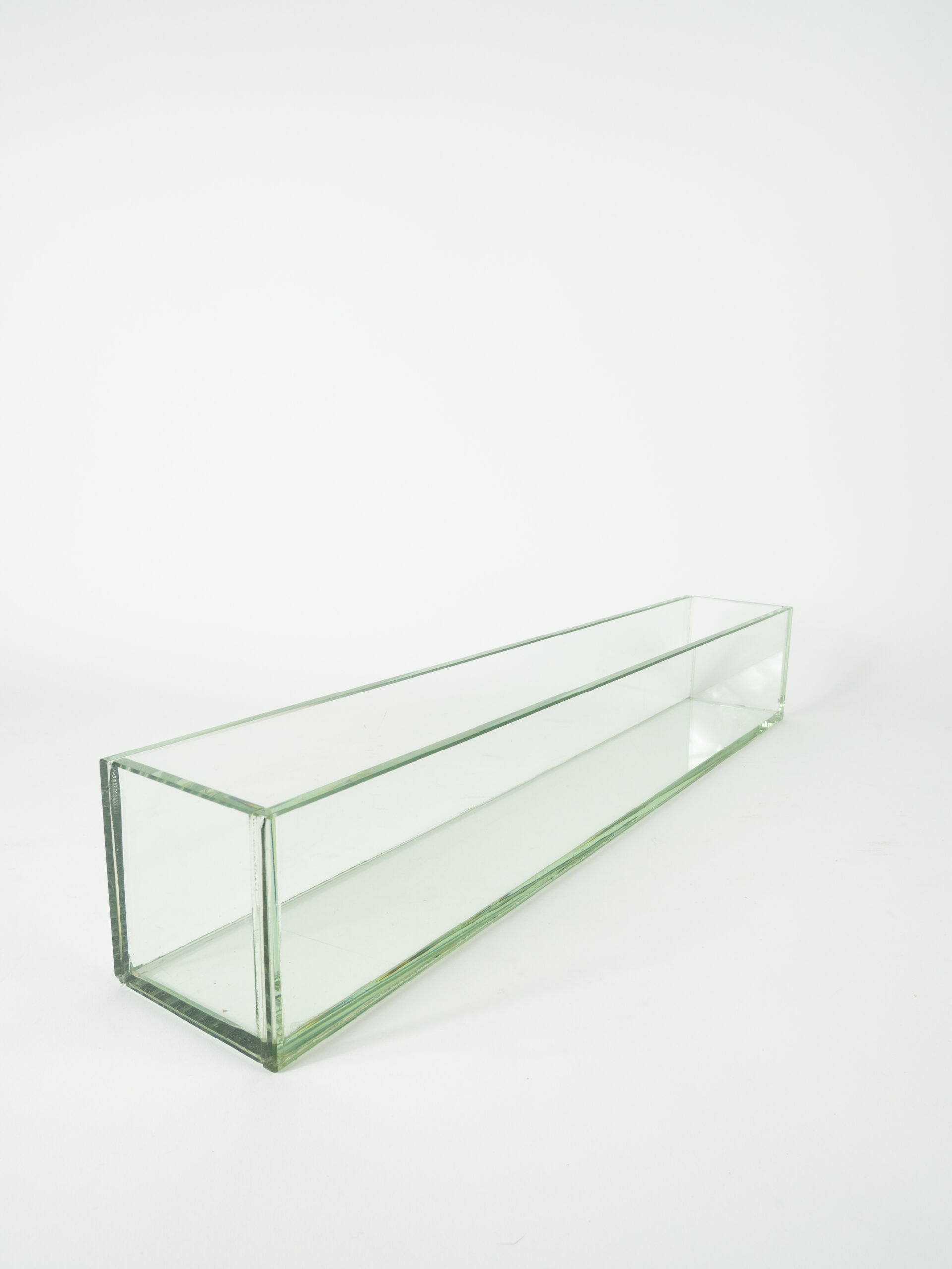 PLATE GLASS VASE 24" X 4" X 4"