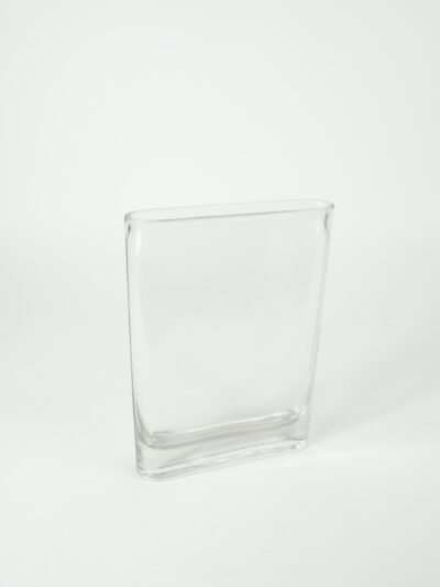 GLASS VASE 10" X 7" X 1.5"