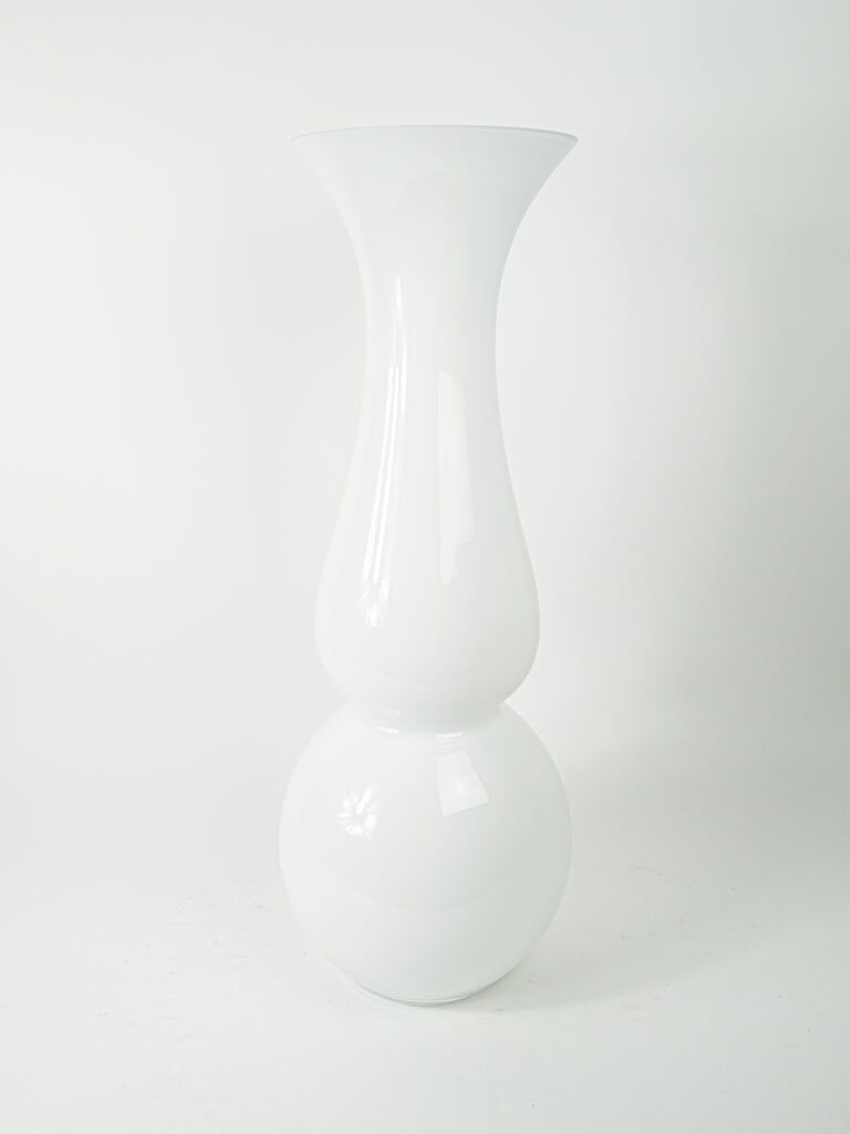 WHITE MEZZO VASE 9"X30"