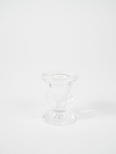 GLASS CANDLESTICK 2.5"