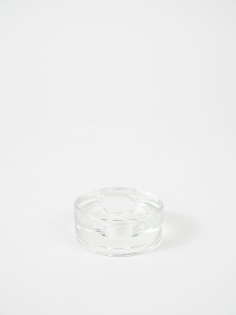 GLASS CANDLE HOLDER 7/8"
