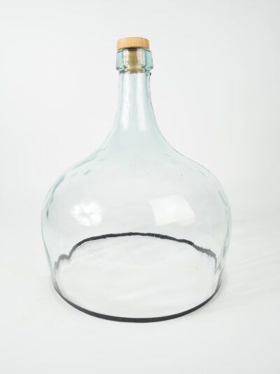 LARGE GLASS CLOCHE W/ CORK
