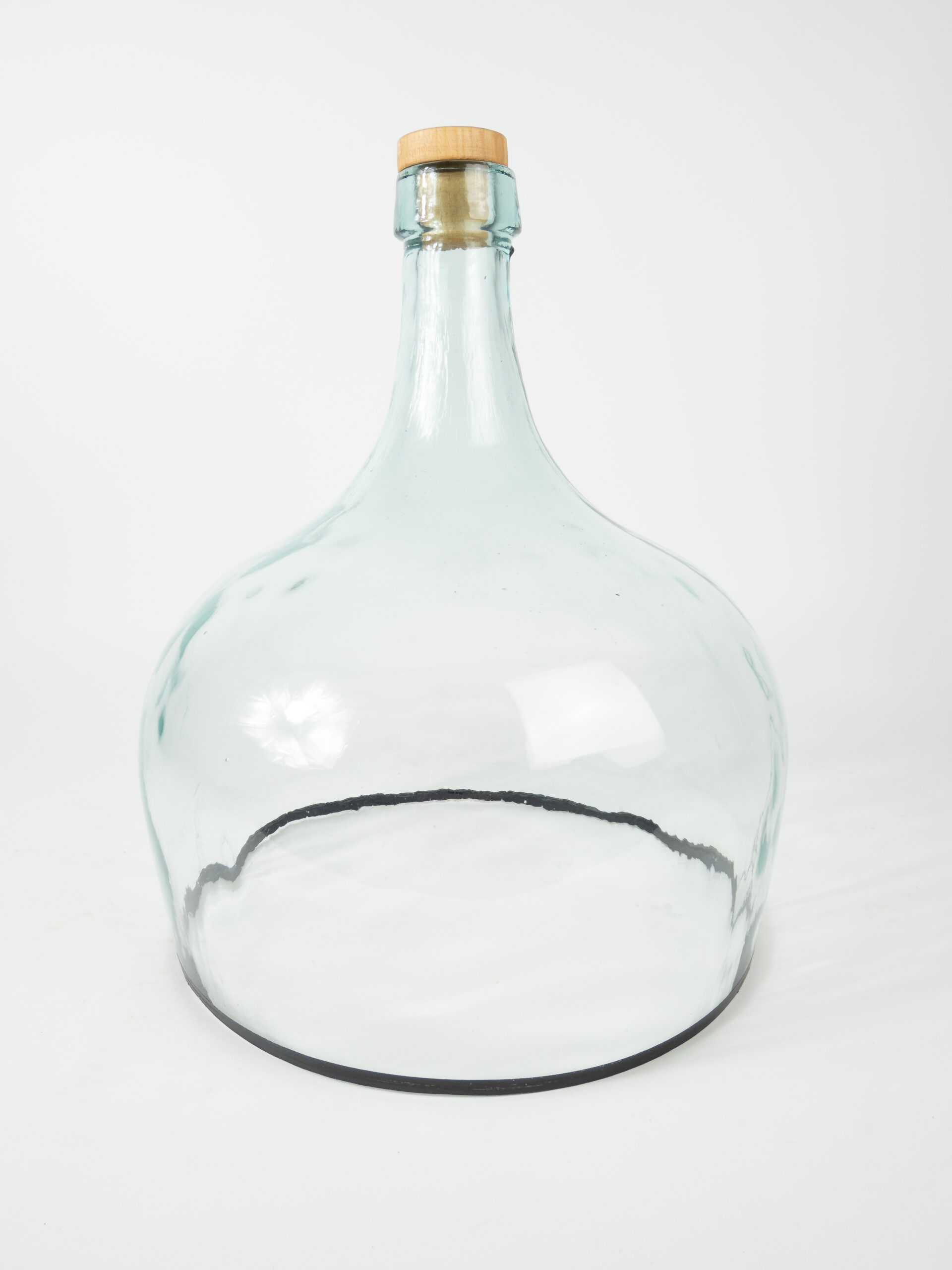LARGE GLASS CLOCHE W/ CORK