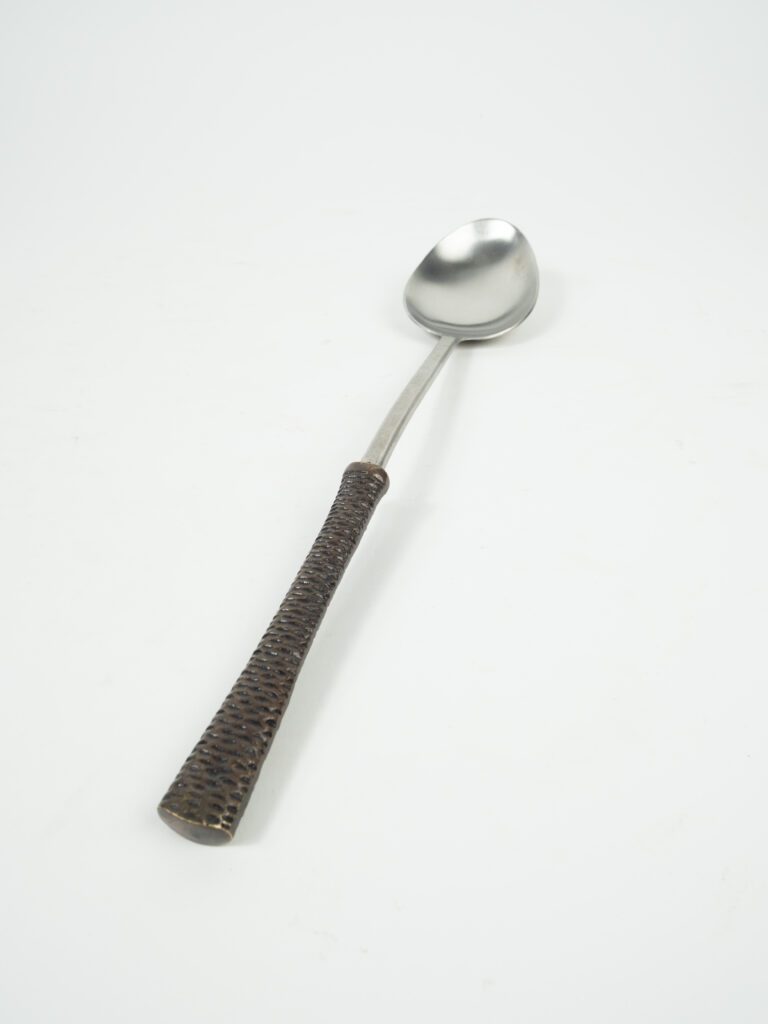 COPPER SERVING SPOON 14"