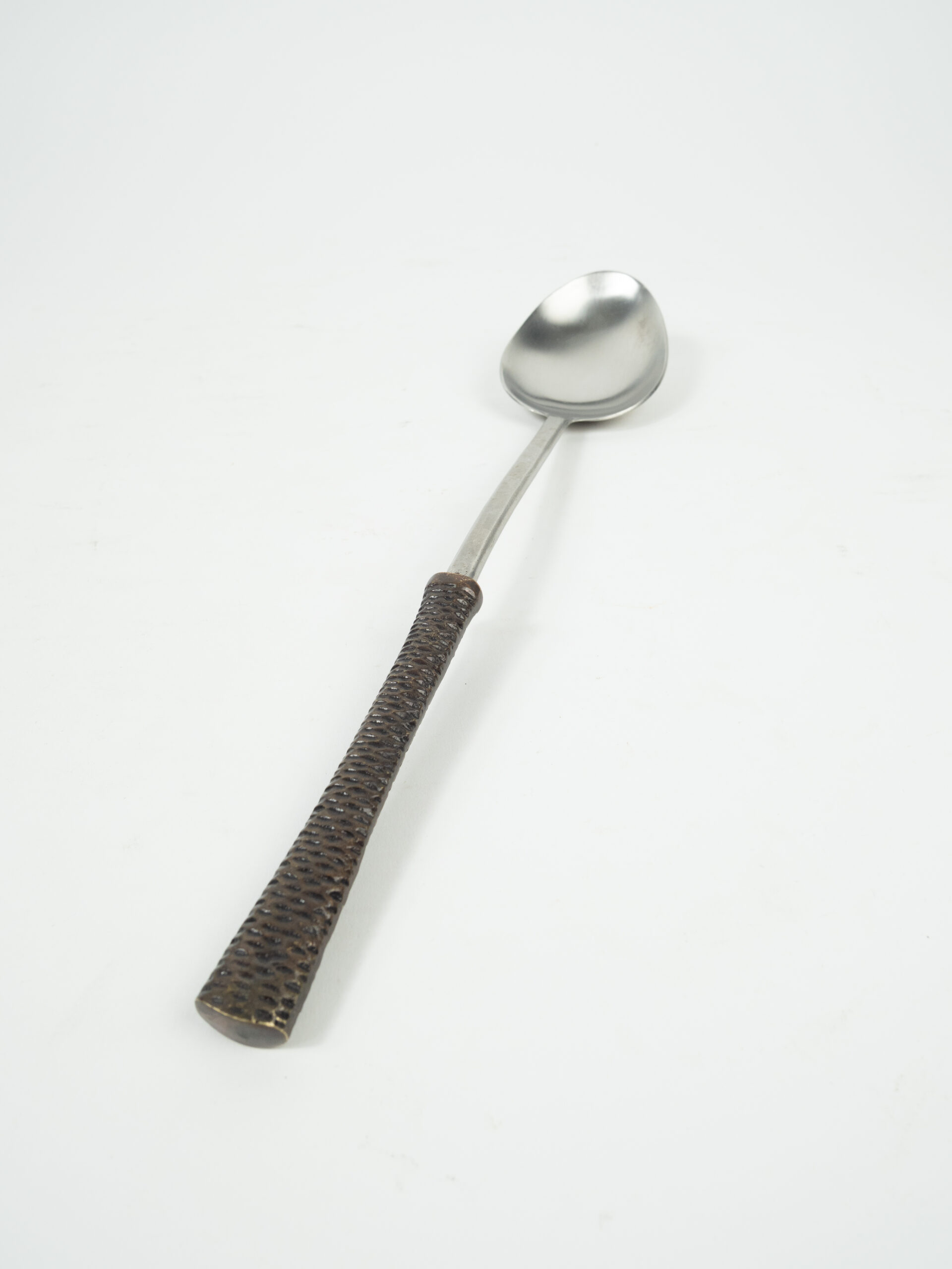 COPPER SERVING SPOON 14"