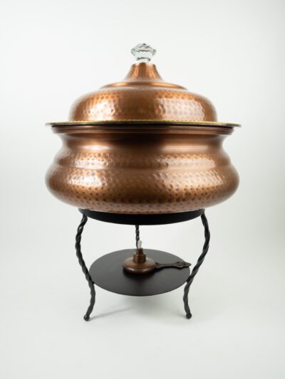 COPPER ROUND CHAFER 8QT