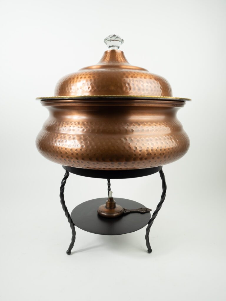 COPPER ROUND CHAFER 8QT