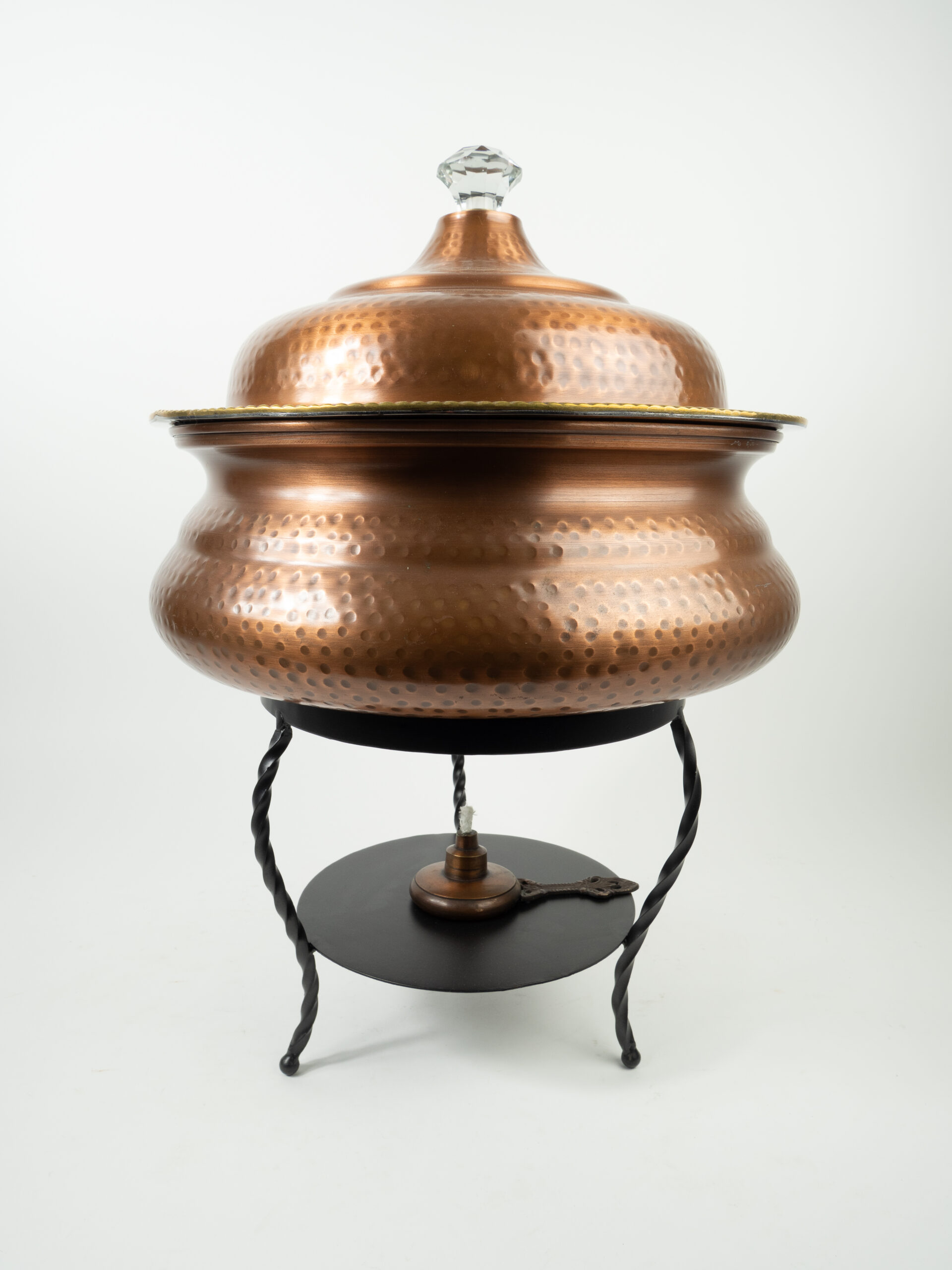 COPPER ROUND CHAFER 8QT