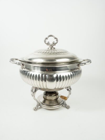 SILVER ROUND CHAFER 3QT