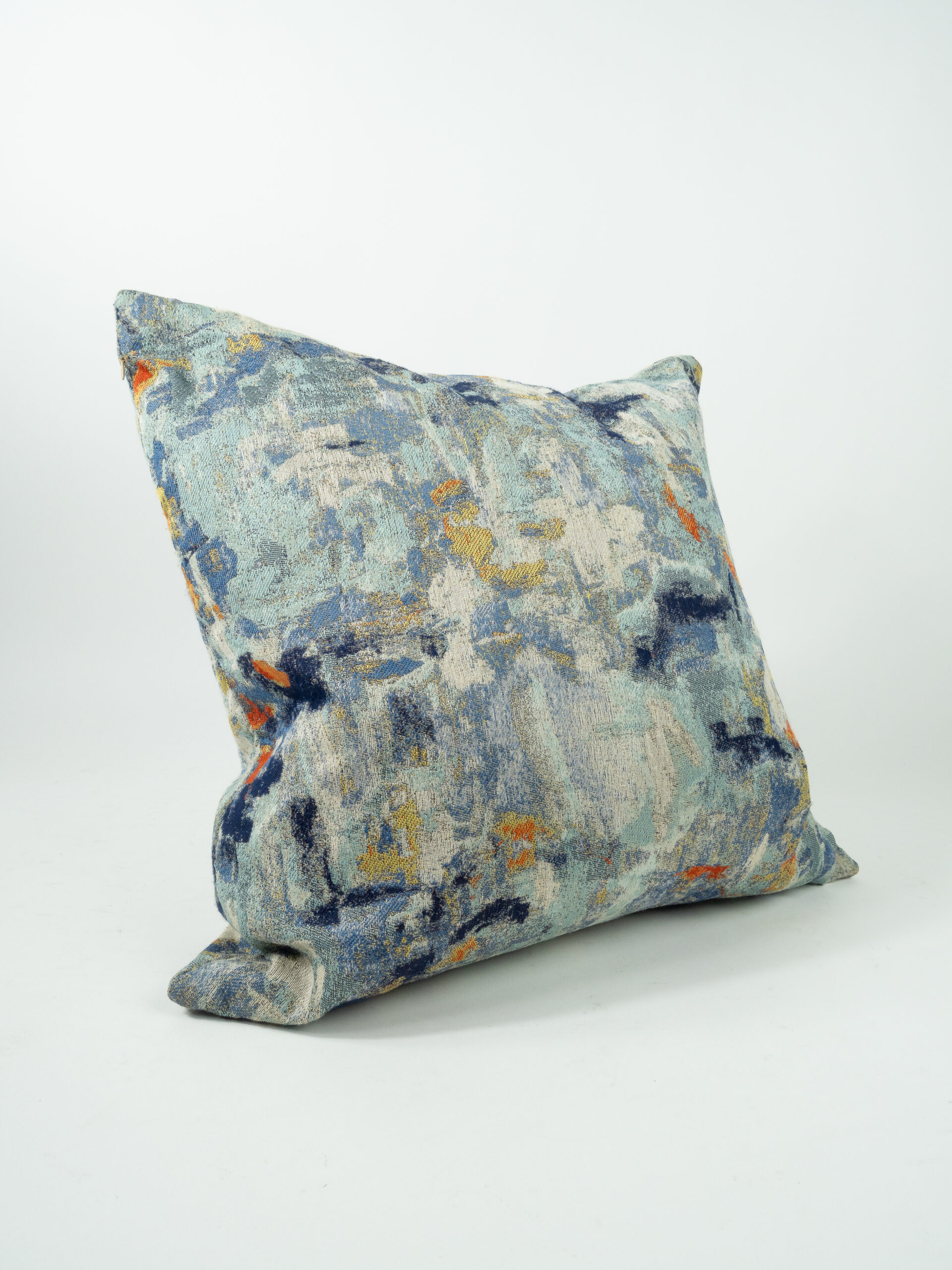 ART SPLATTER BLUE PILLOW
