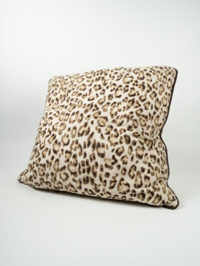 LINEN LEOPARD PILLOW