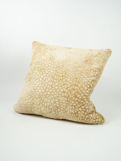 GOLD VELOUR PETALS PILLOW