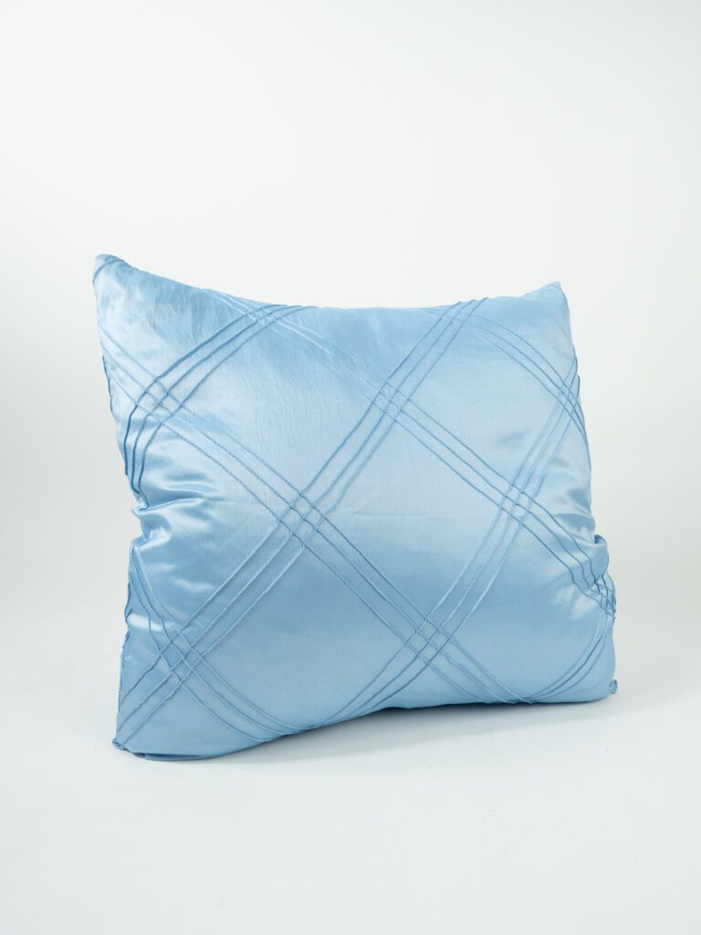 TRIPLE PINTUCK ICE BLUE PILLOW