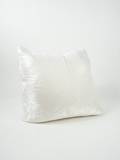 IRIDESCENT CRUSH WHITE PILLOW