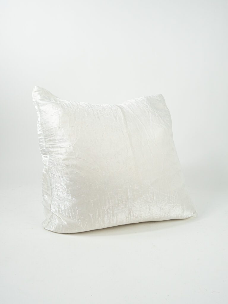 IRIDESCENT CRUSH WHITE PILLOW