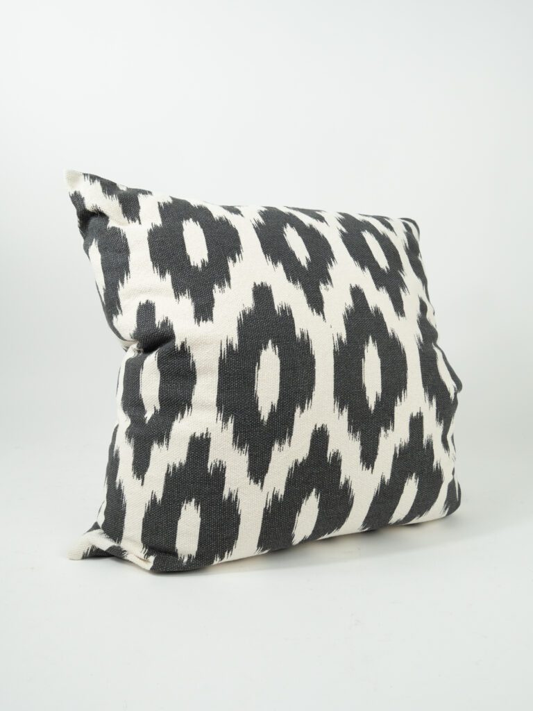 TAN & BLACK SMALL IKAT PILLOW