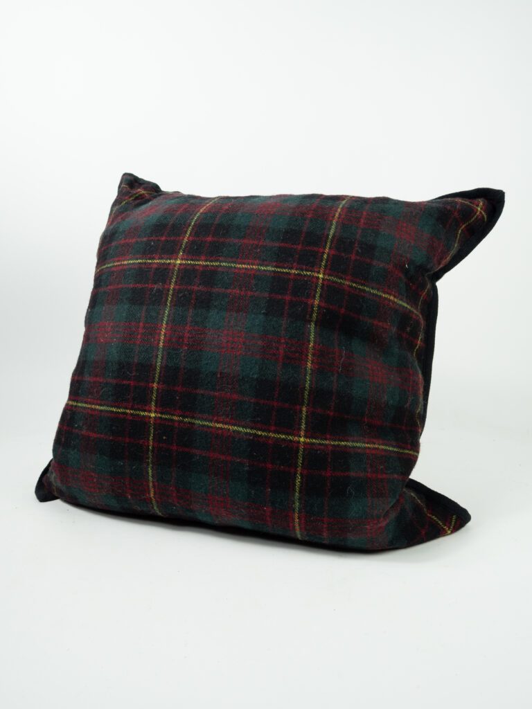 PLAID WOOL PILLOW