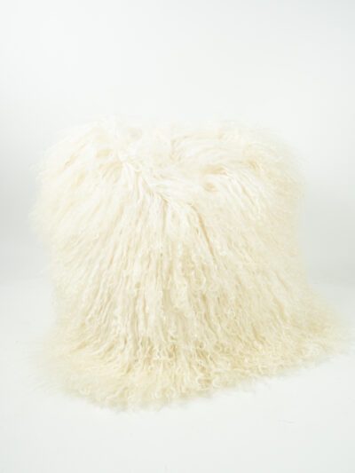 MONGOLIAN LAMB IVORY PILLOW