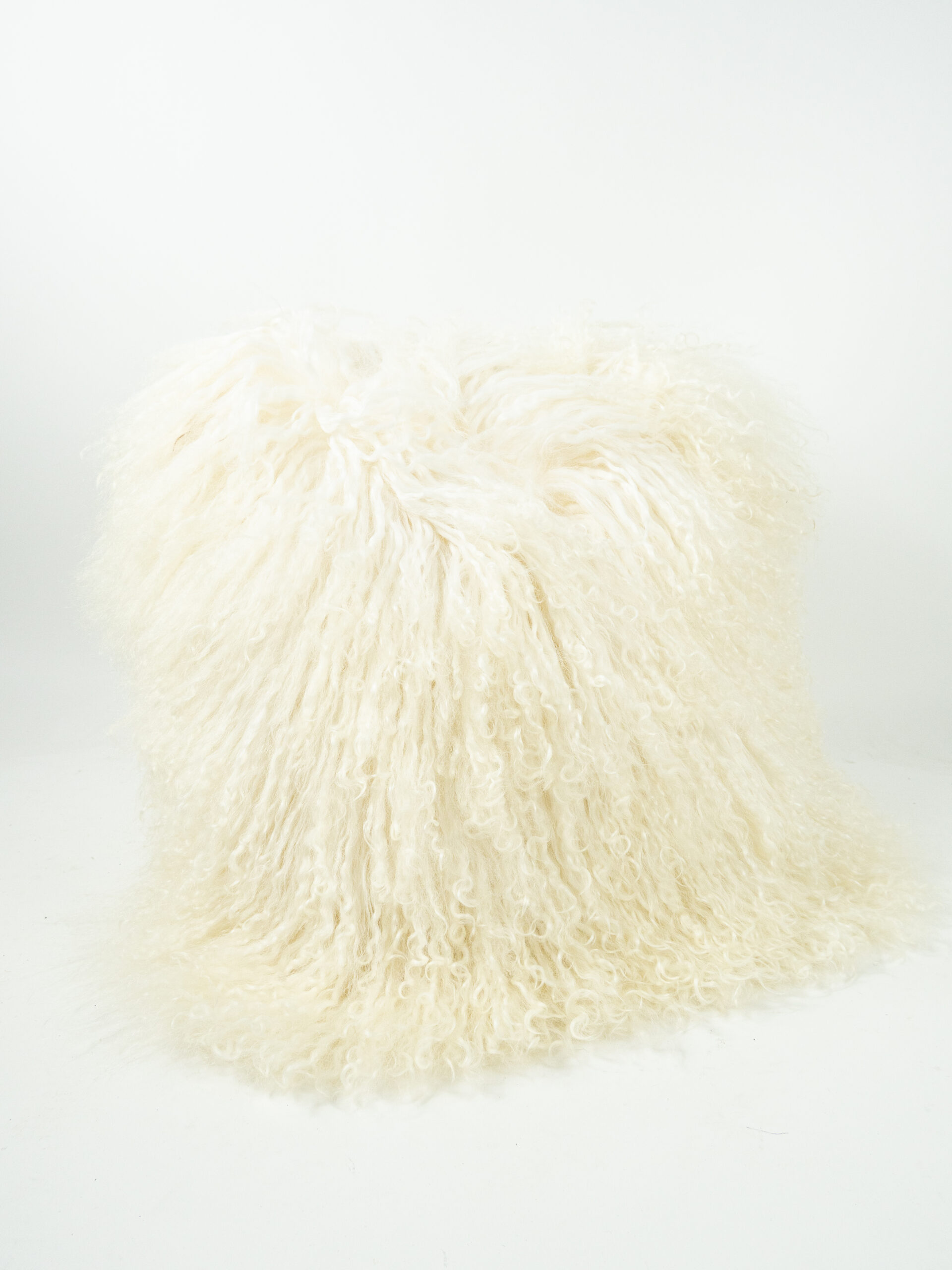 MONGOLIAN LAMB IVORY PILLOW