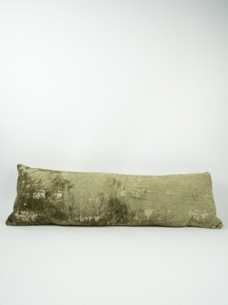 CUT VELVET DARK SAGE PILLOW