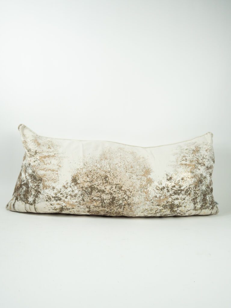 GOLD SPLATTER PILLOW