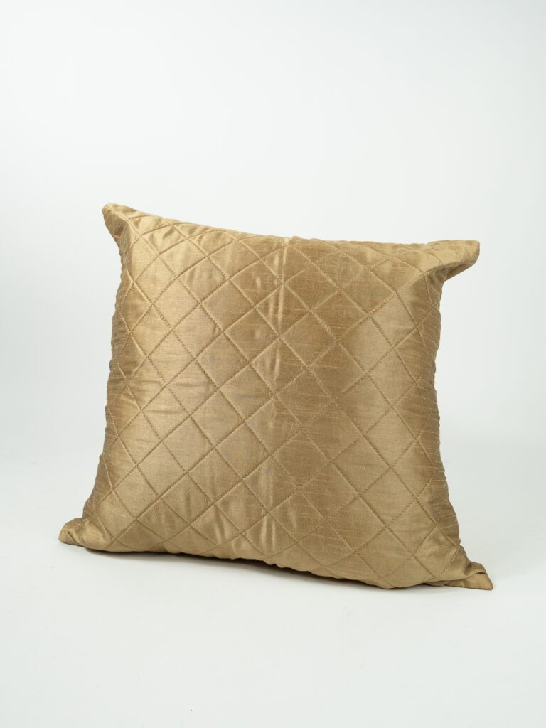 QUILTED GOLD PILLOW