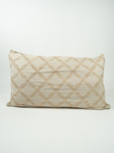 METALLIC TRELLIS PILLOW