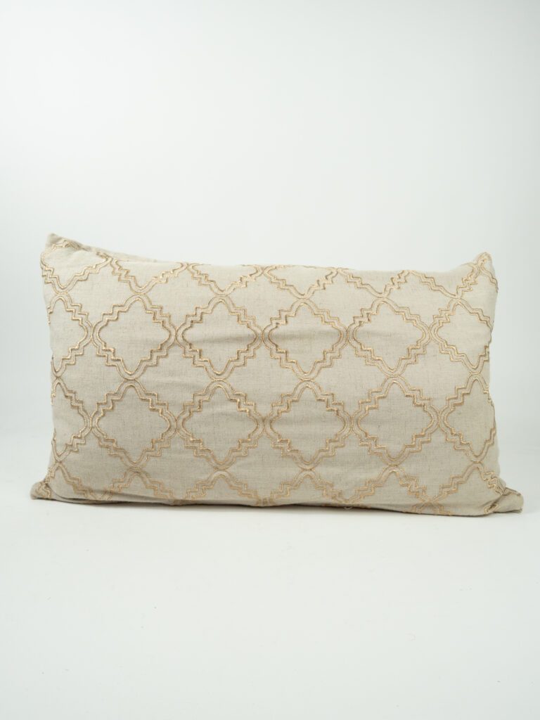 METALLIC TRELLIS PILLOW