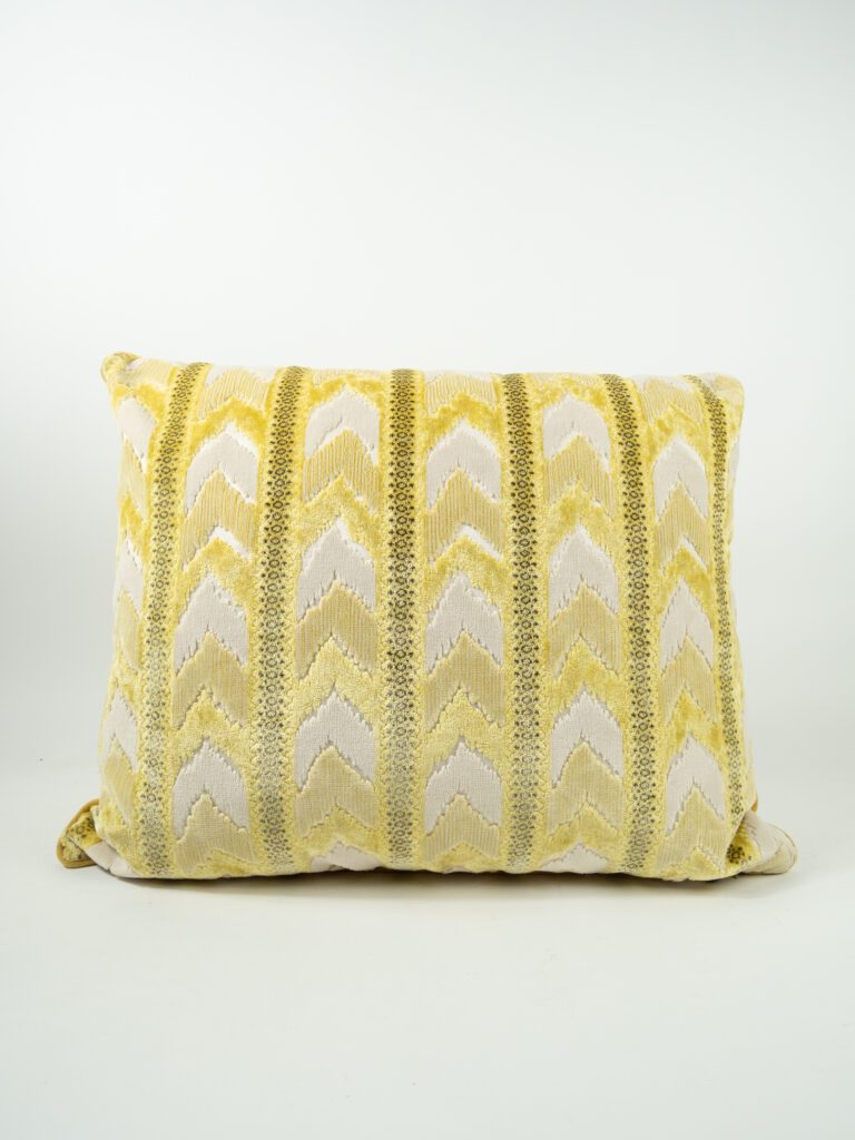 GOLD CHEVRON PILLOW
