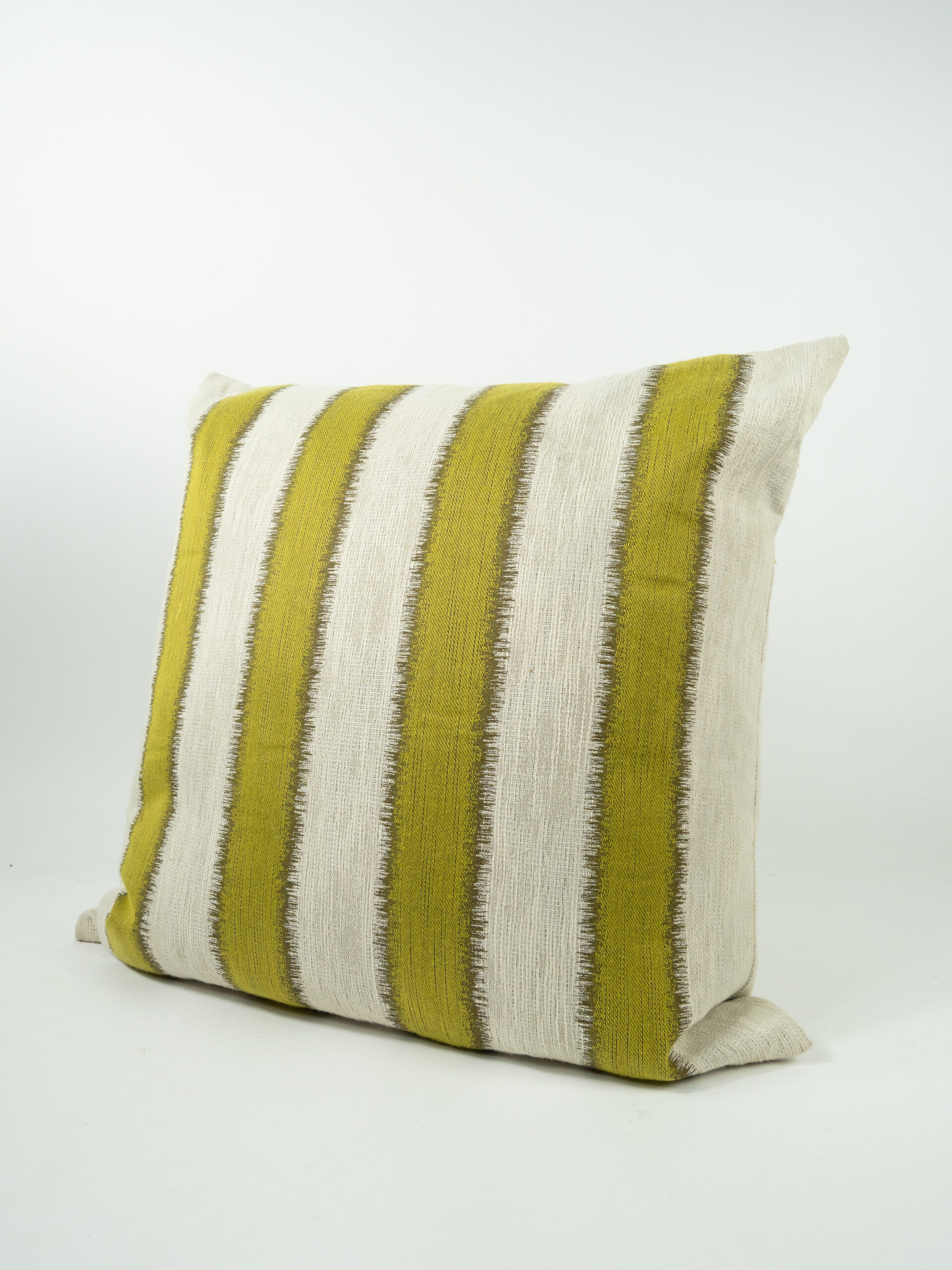 TAN & SAGE STRIPE PILLOW