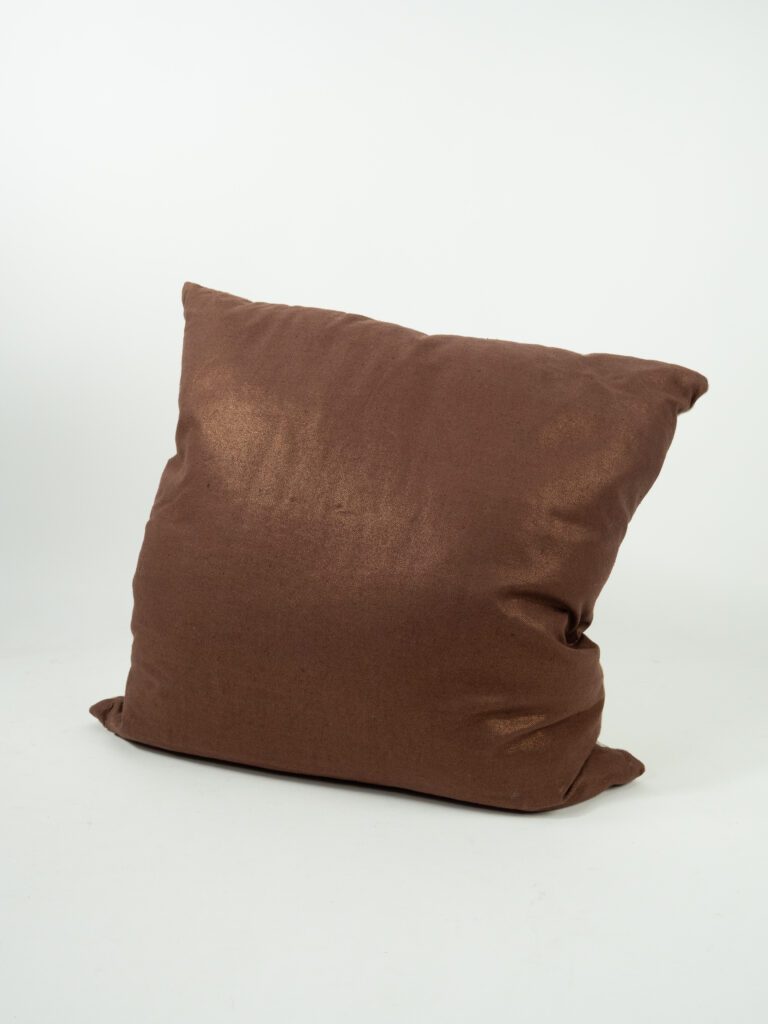 BRONZE METALLIC LINEN PILLOW