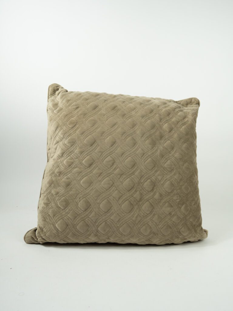 VELVET CAFE PATTERN PILLOW