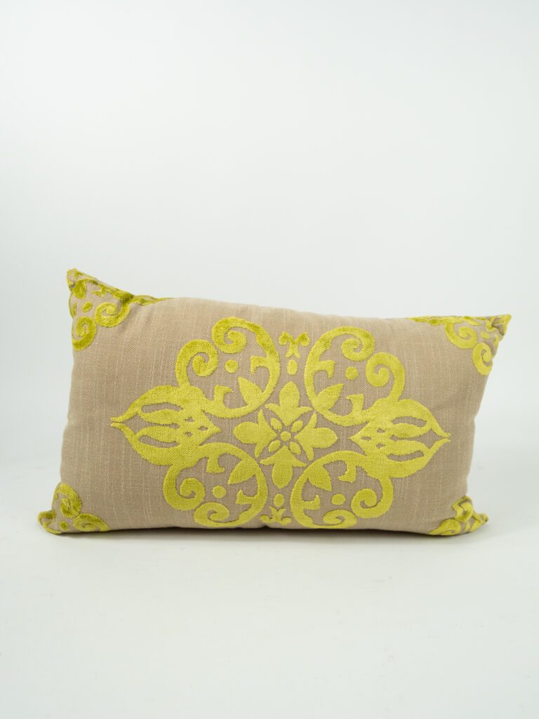 CAFE & CHENILLE LIME PILLOW