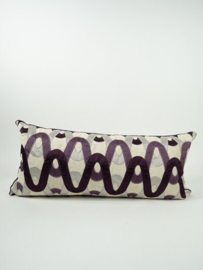 PLUM GEOMETRIC PILLOW
