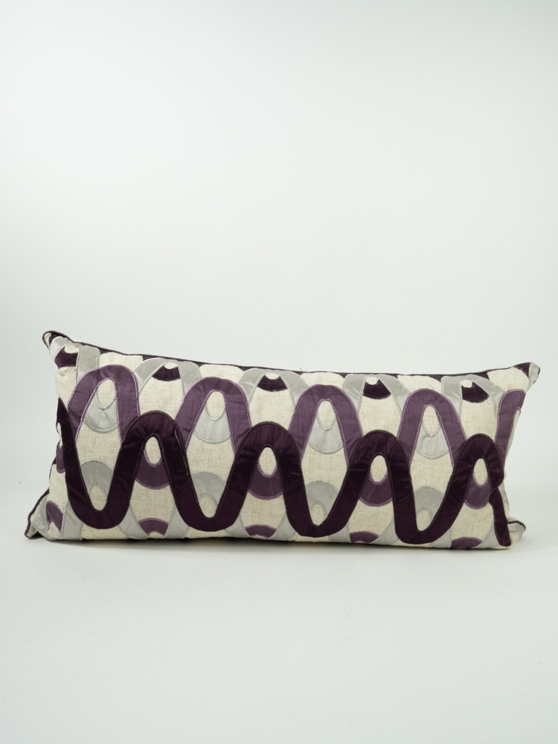 PLUM GEOMETRIC PILLOW