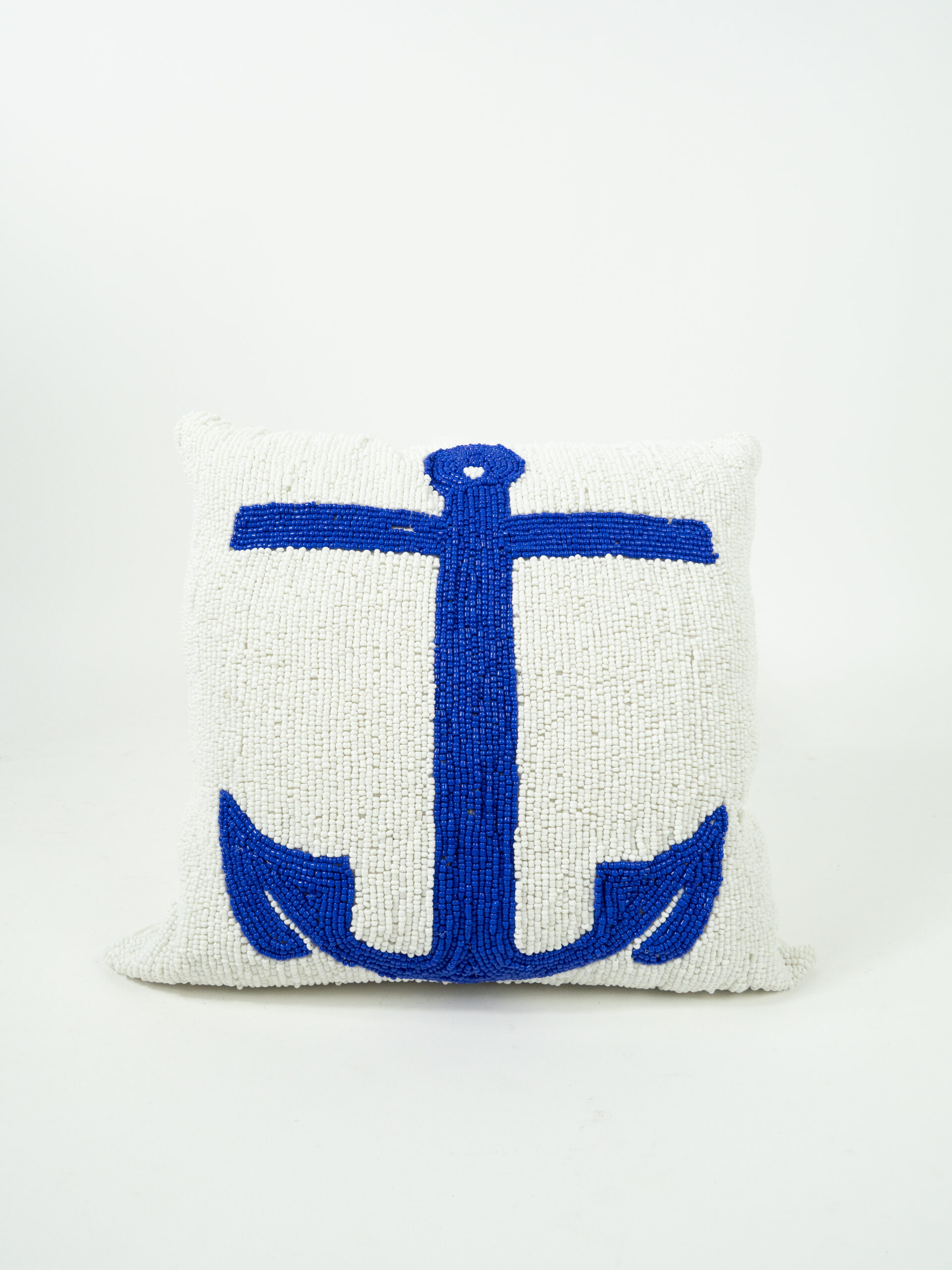 BEADED ANCHOR PILLOW
