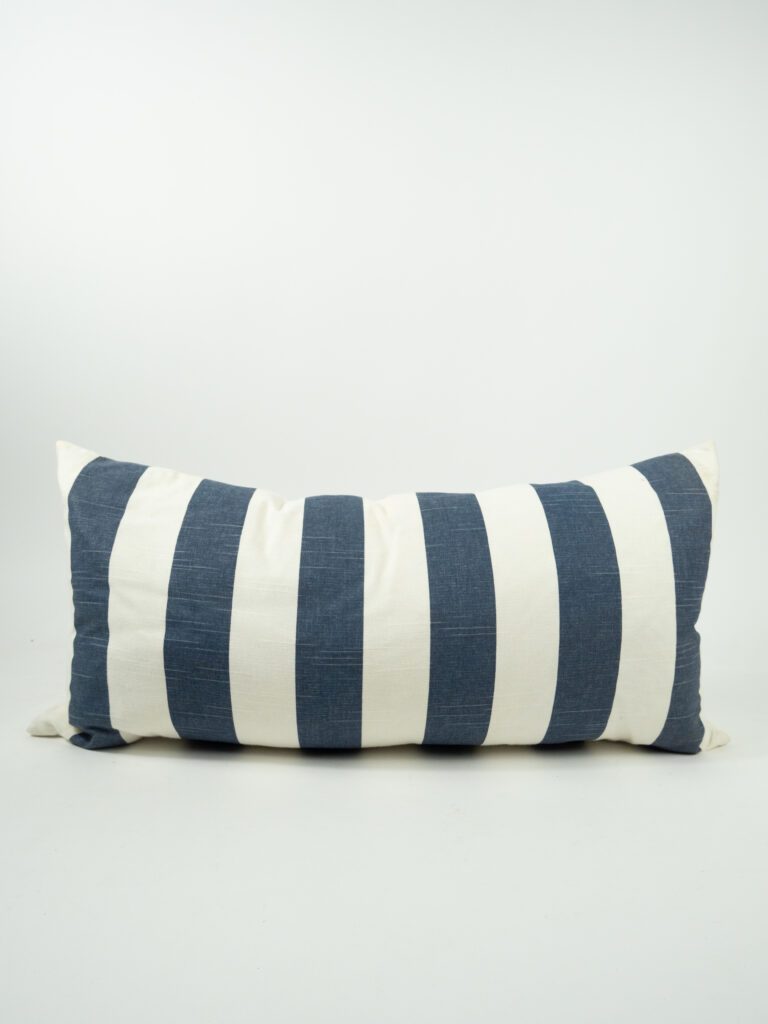 BLUE & WHITE STRIPE PILLOW