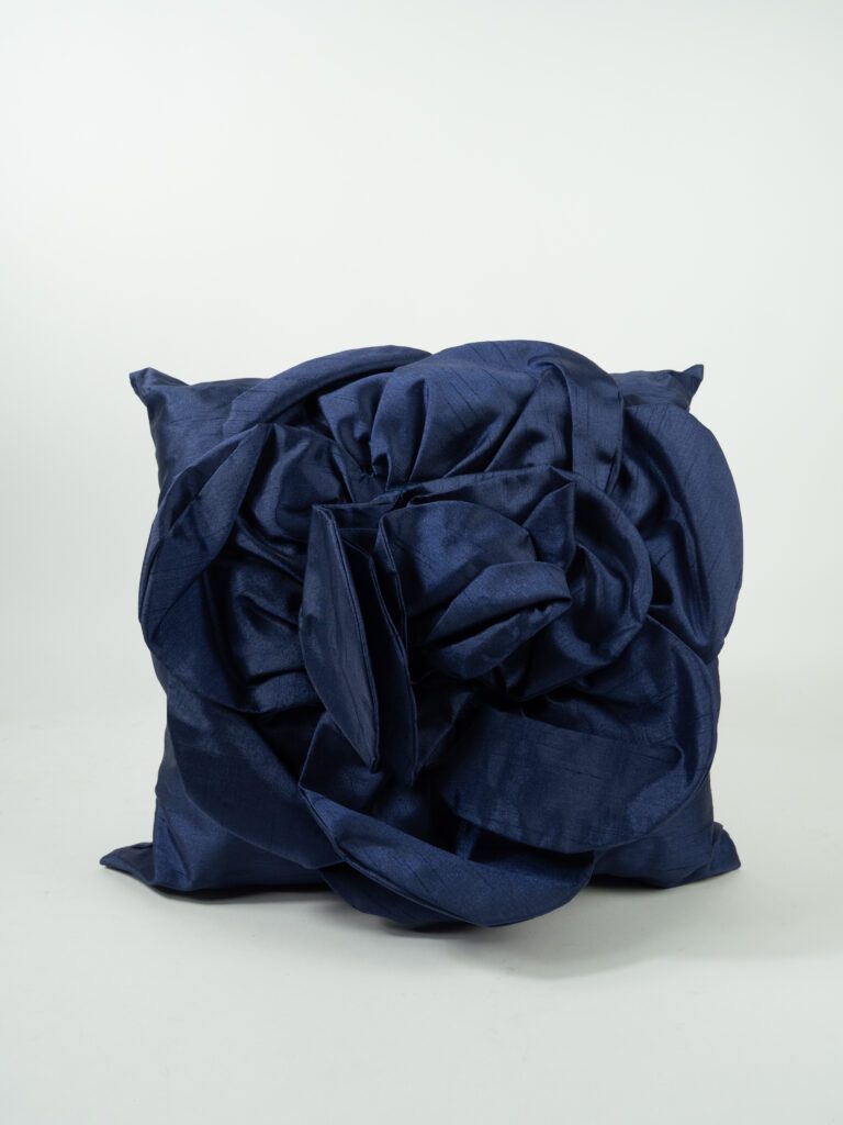 NAVY ROSE PILLOW