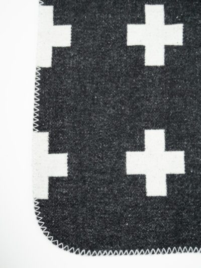 BLACK AND WHITE PLUS THROW