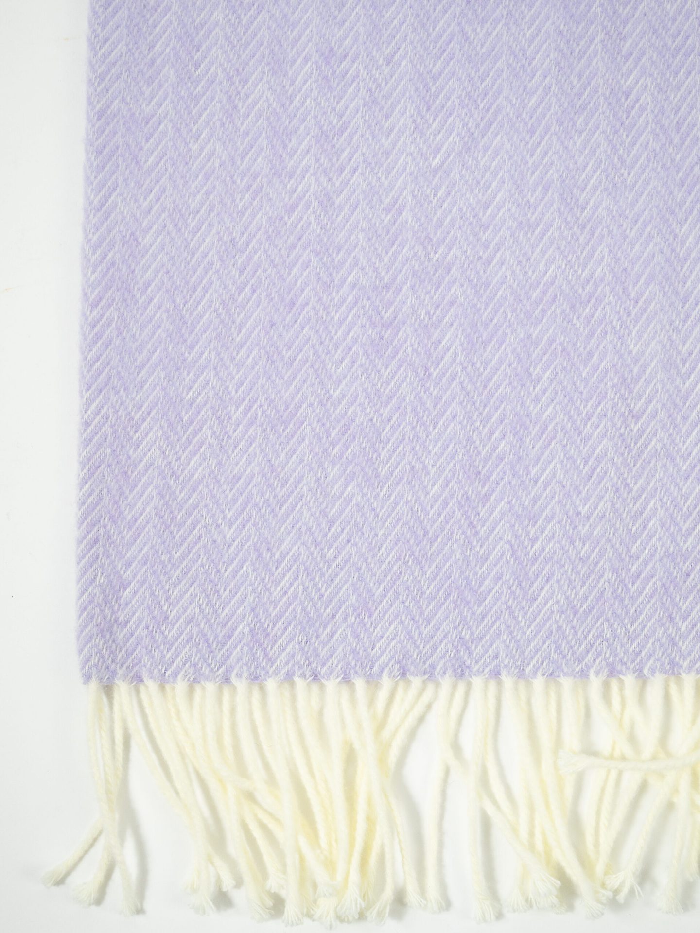 LILAC HERRINGBONE THROW