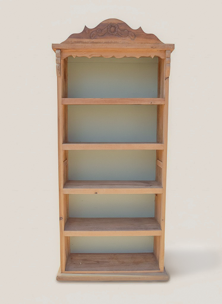 WOOD SHELVING UNIT