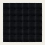 Black dance floor with a light aluminum edge