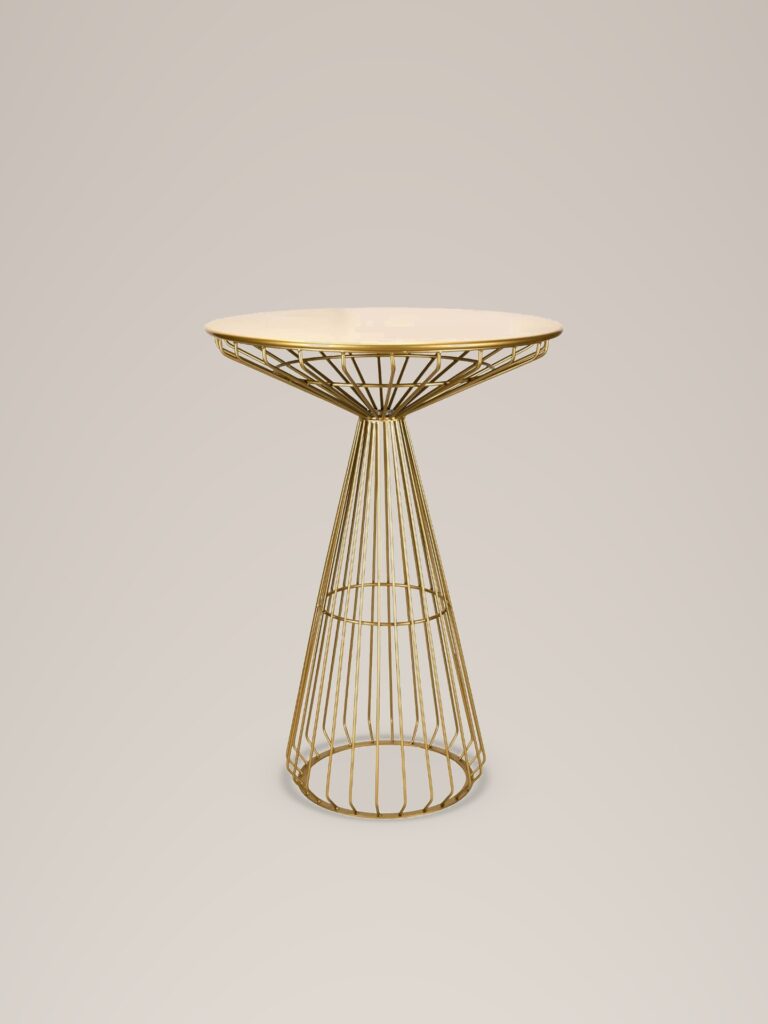 Gold Hawaii bar height table