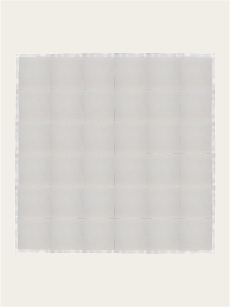 White dance floor with a light aluminum edge